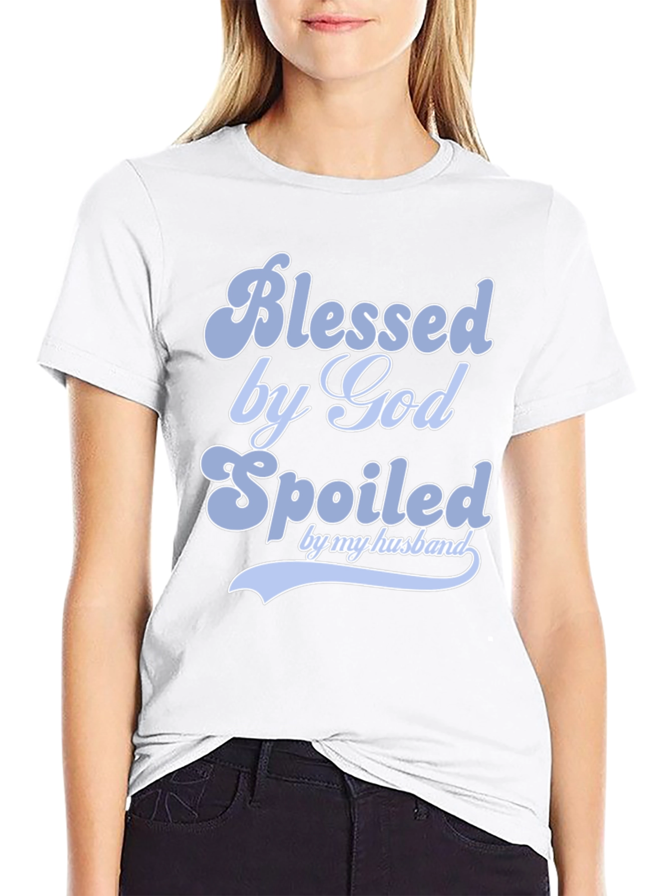 Blessed by God Spoiled by Husband T-Shirt