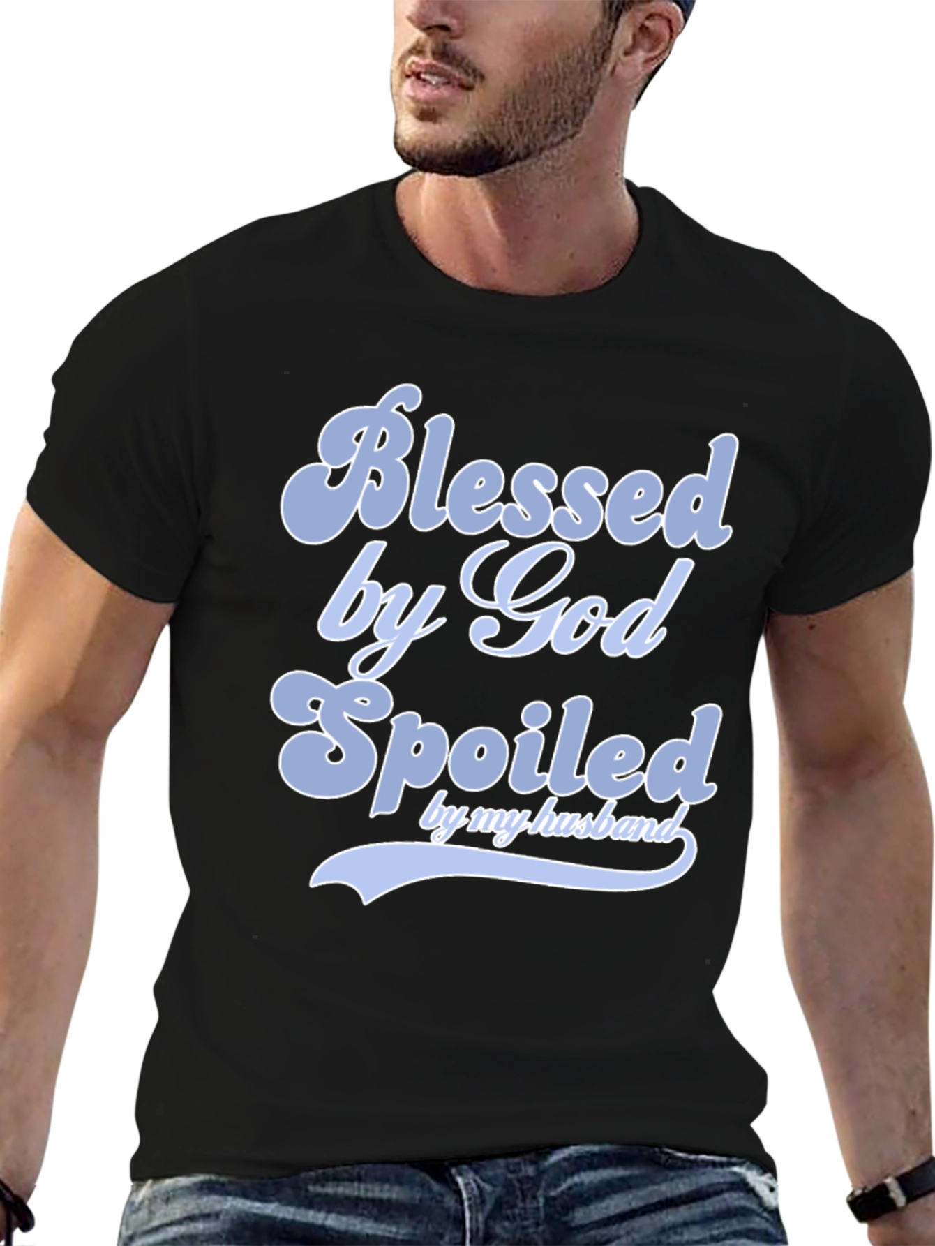 Blessed by God Spoiled by Husband T-Shirt