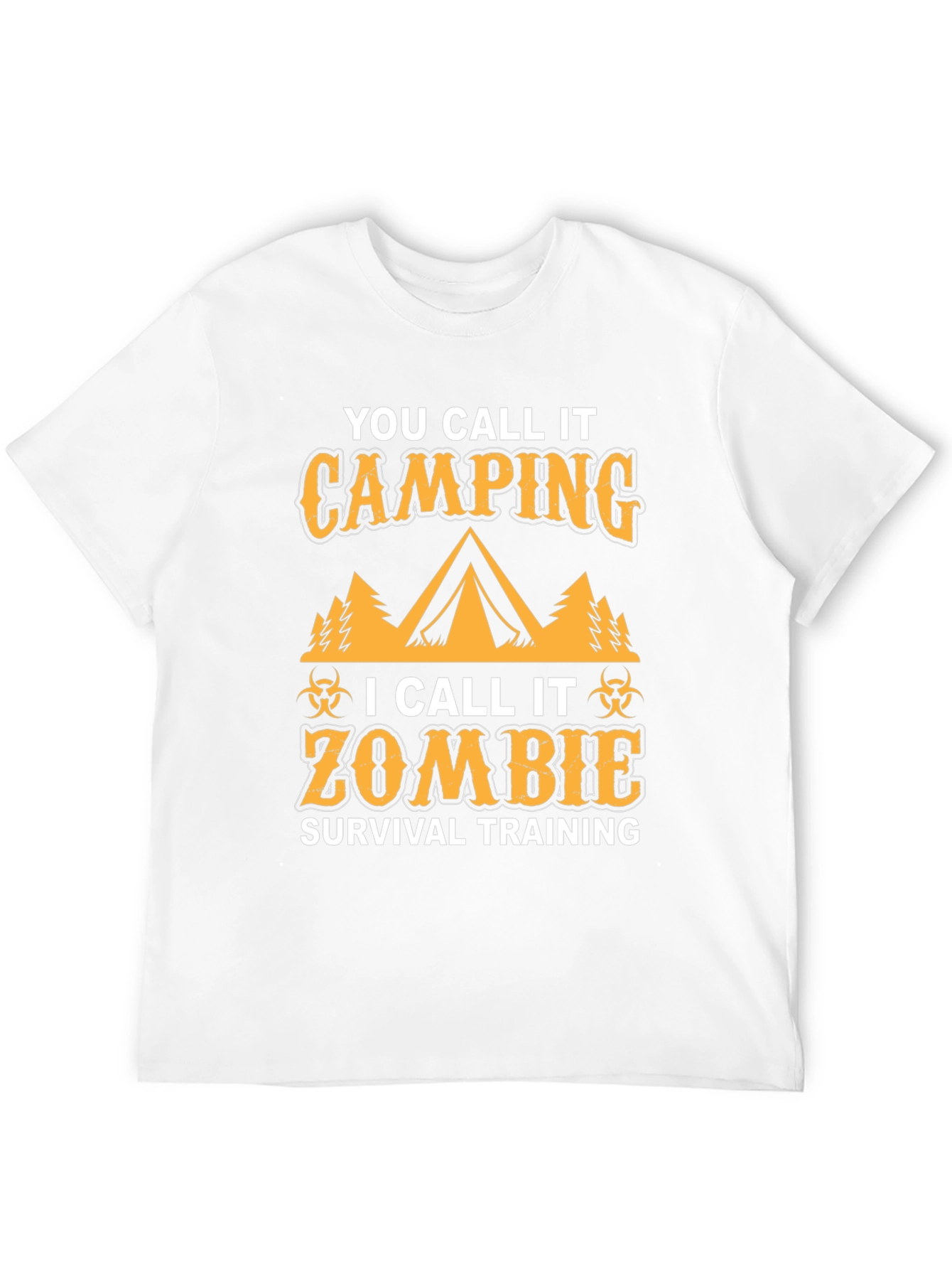 Zombie Survival Training Camping Graphic T-Shirt