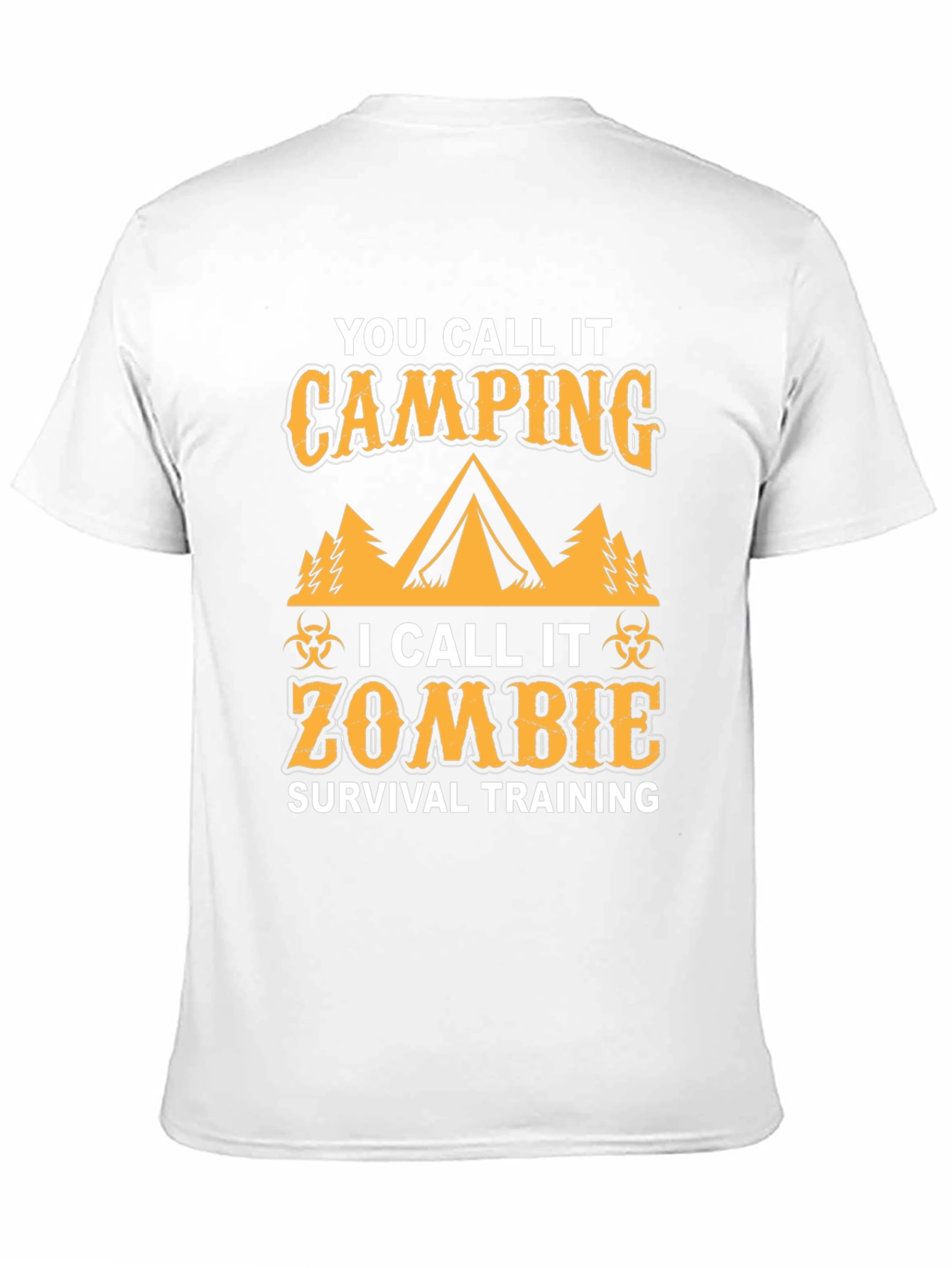 Zombie Survival Training Camping Graphic T-Shirt