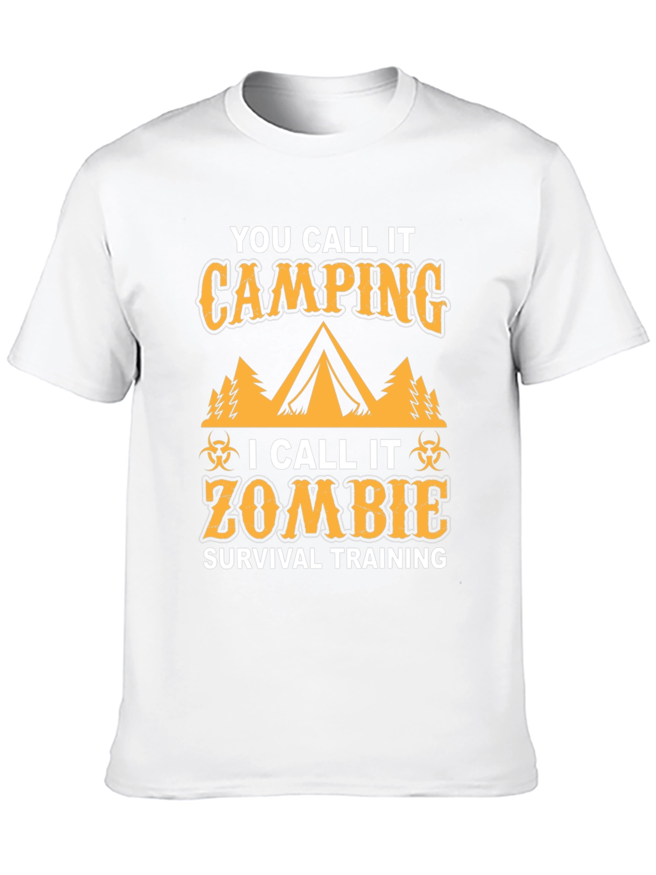 Zombie Survival Training Camping Graphic T-Shirt