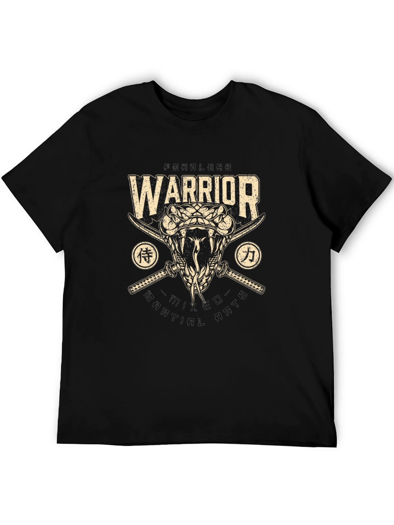 Warrior Snake Swords Graphic Tee