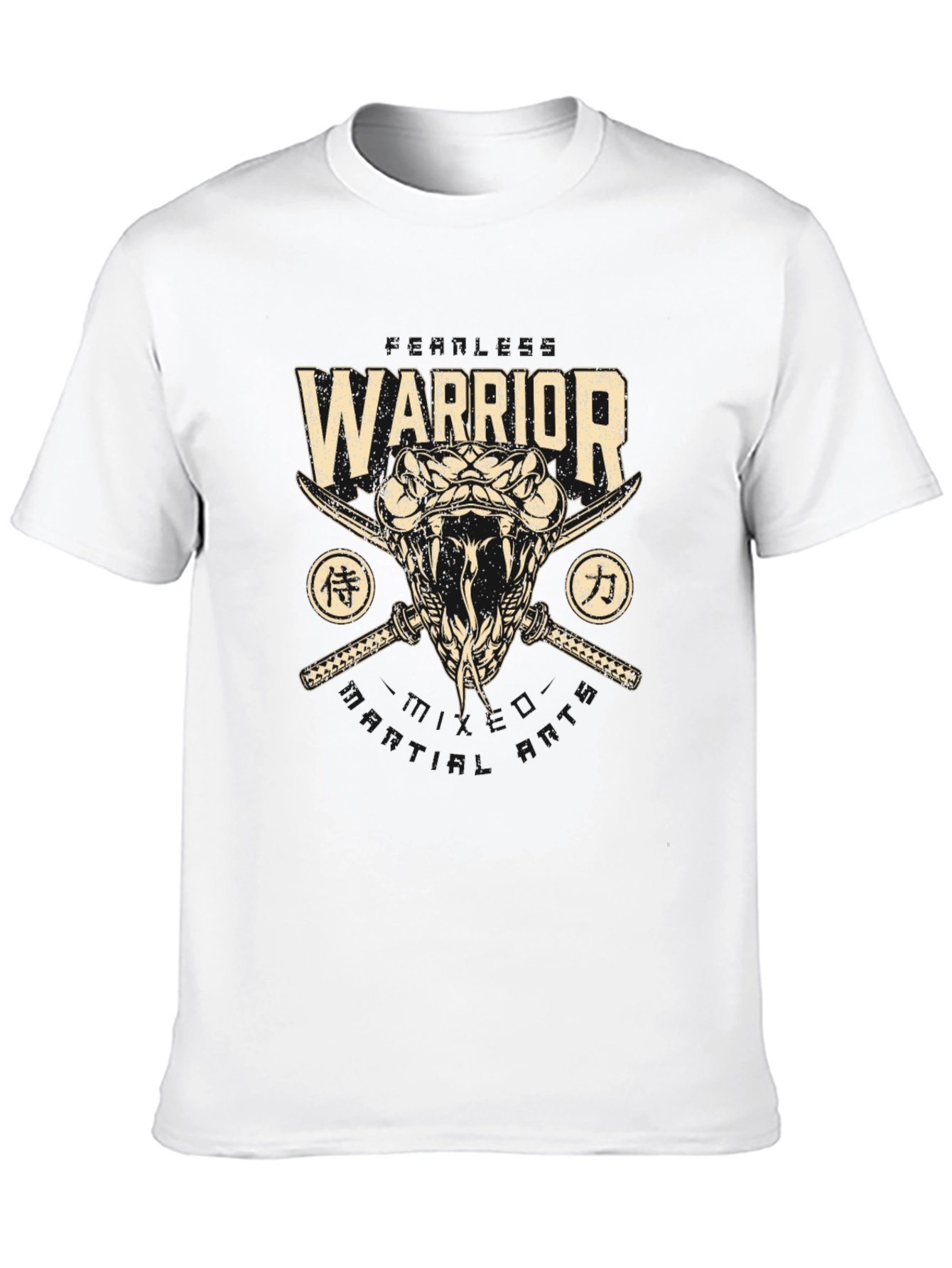 Warrior Snake Swords Graphic Tee