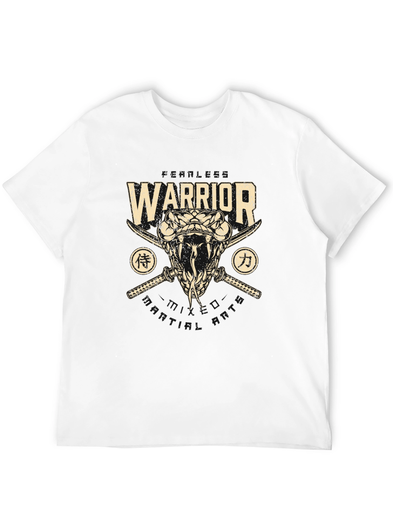 Warrior Snake Swords Graphic Tee