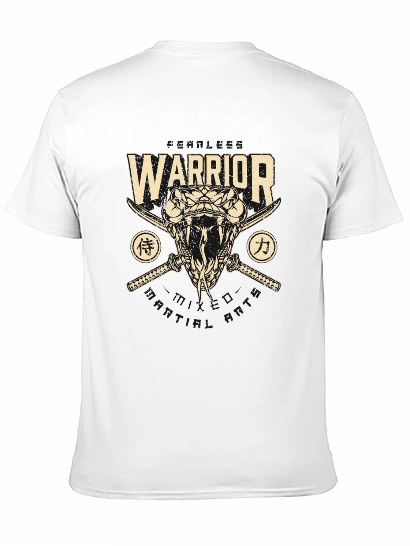 Warrior Snake Swords Graphic Tee