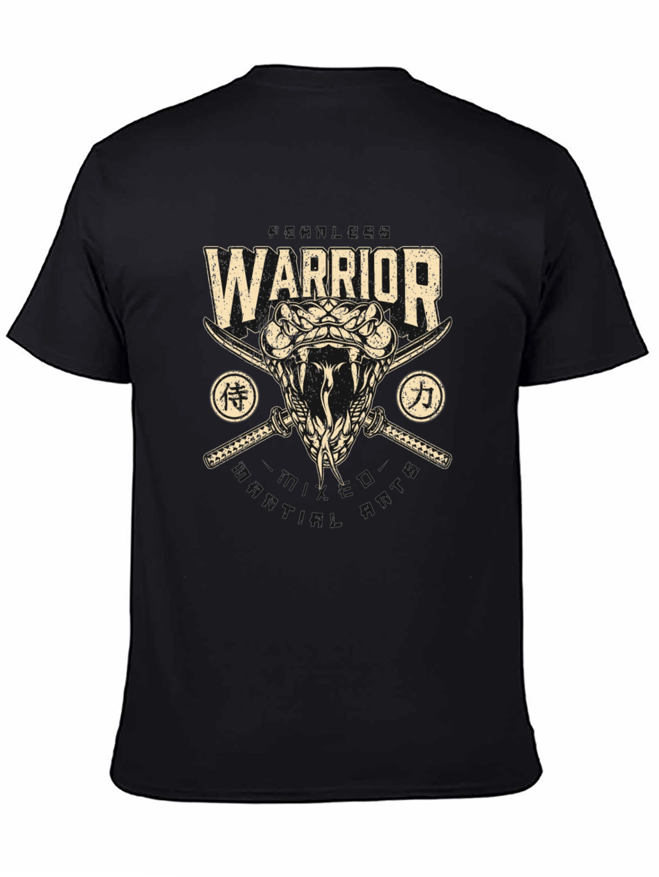 Warrior Snake Swords Graphic Tee