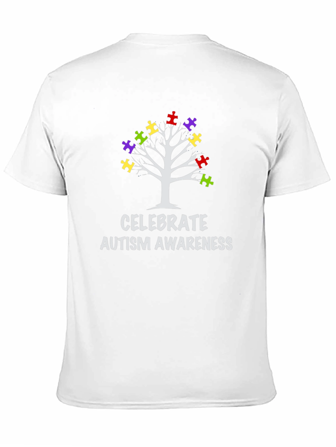 Autism Awareness Puzzle Tree Graphic Tee