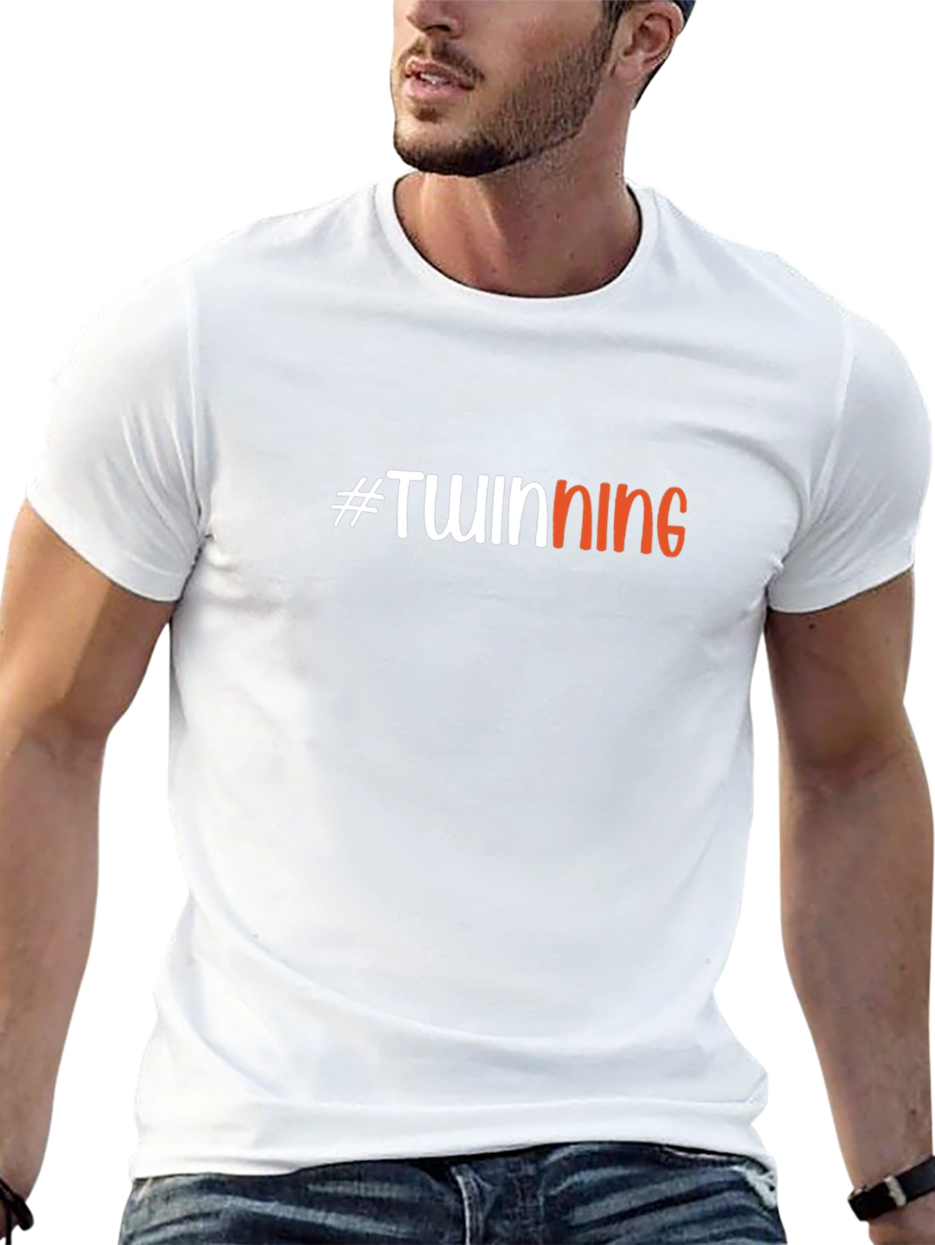 #Twinning Crew Neck T-Shirt