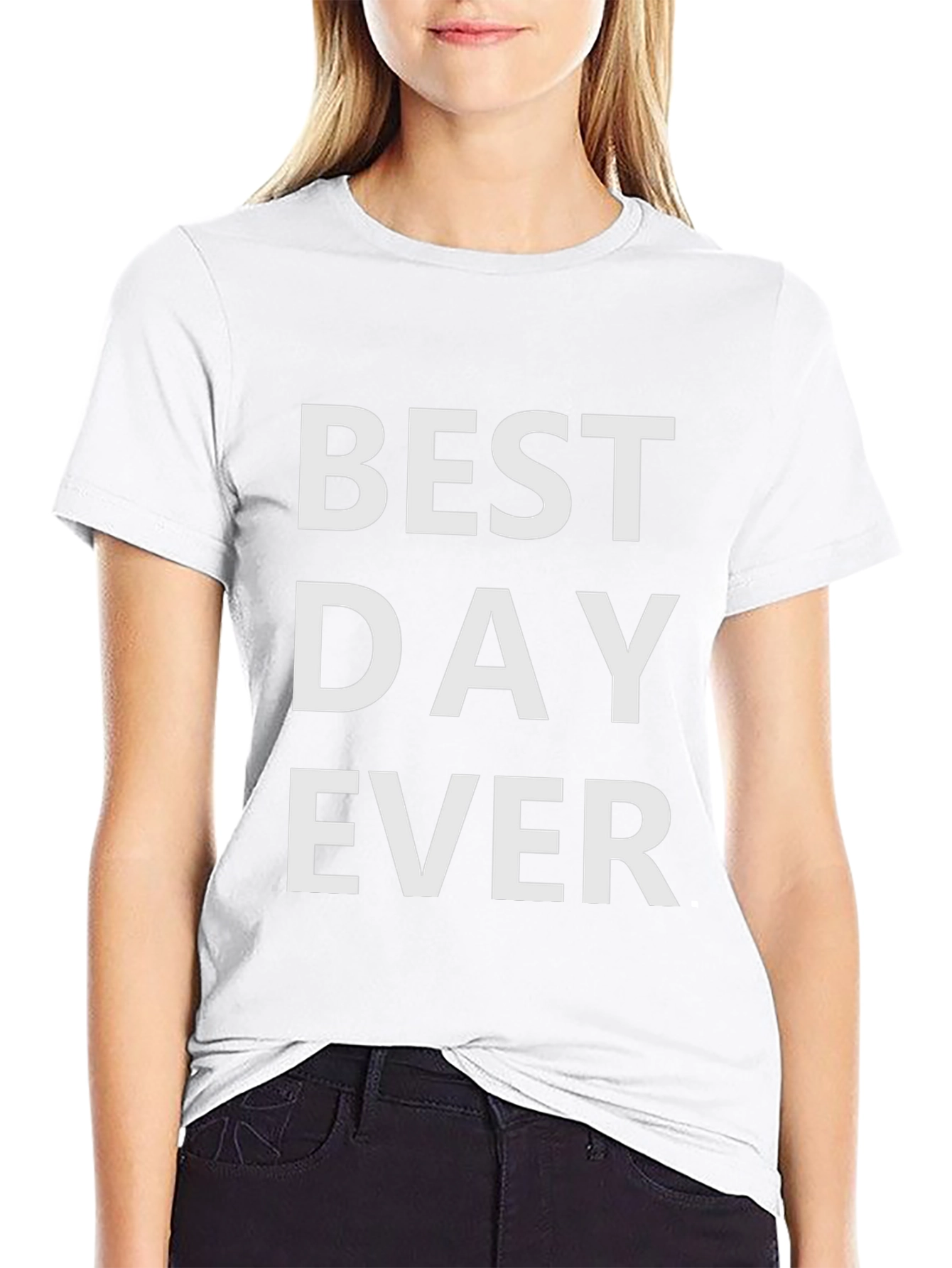 Best Day Ever Graphic Tee - Casual Black T-Shirt