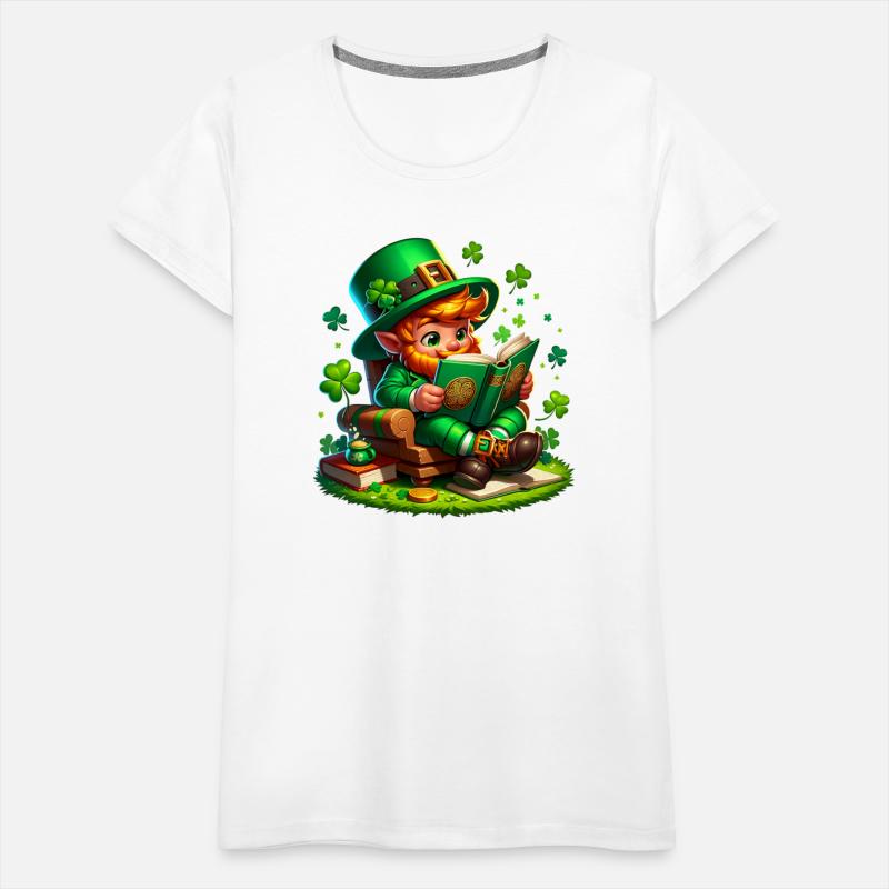 Leprechaun St. Patrick's Day Book Lover