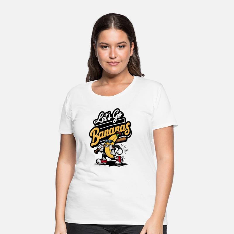 Let's Go Bananas Funny Banana Baseball Player Kids