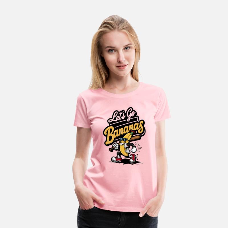 Let's Go Bananas Funny Banana Baseball Player Kids