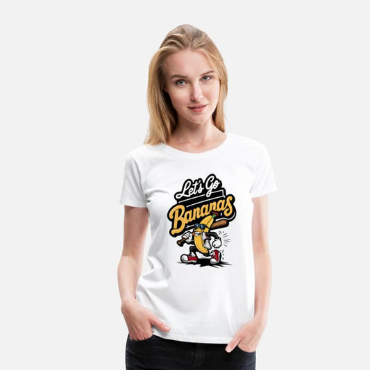 Let's Go Bananas Funny Banana Baseball Player Kids