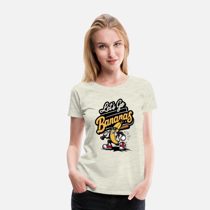 Let's Go Bananas Funny Banana Baseball Player Kids