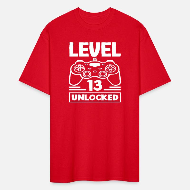 Level 13 Unlocked 13th Birthday Gaming Fun