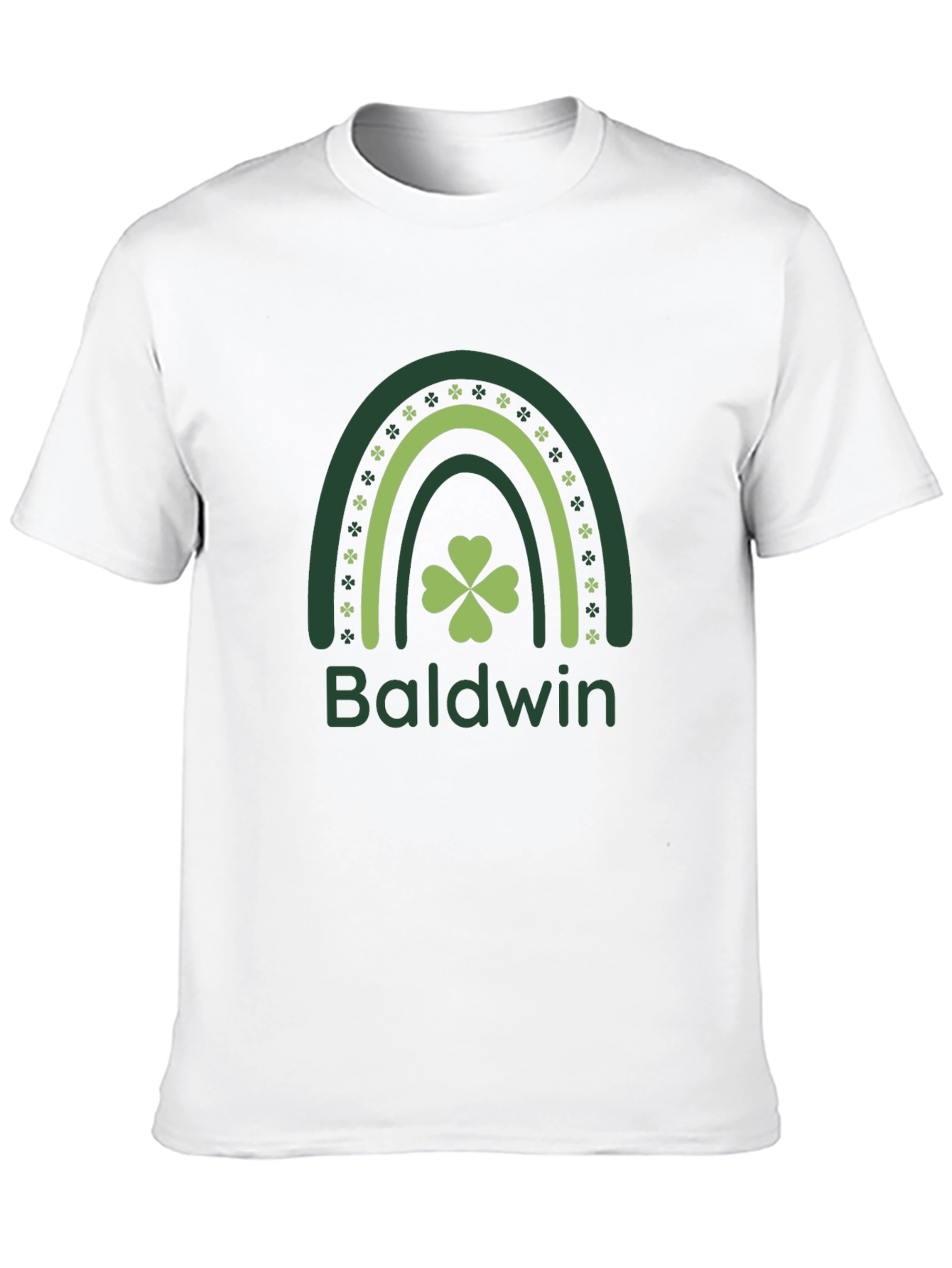 Baldwin St. Patricks Day Rainbow Clover T-Shirt