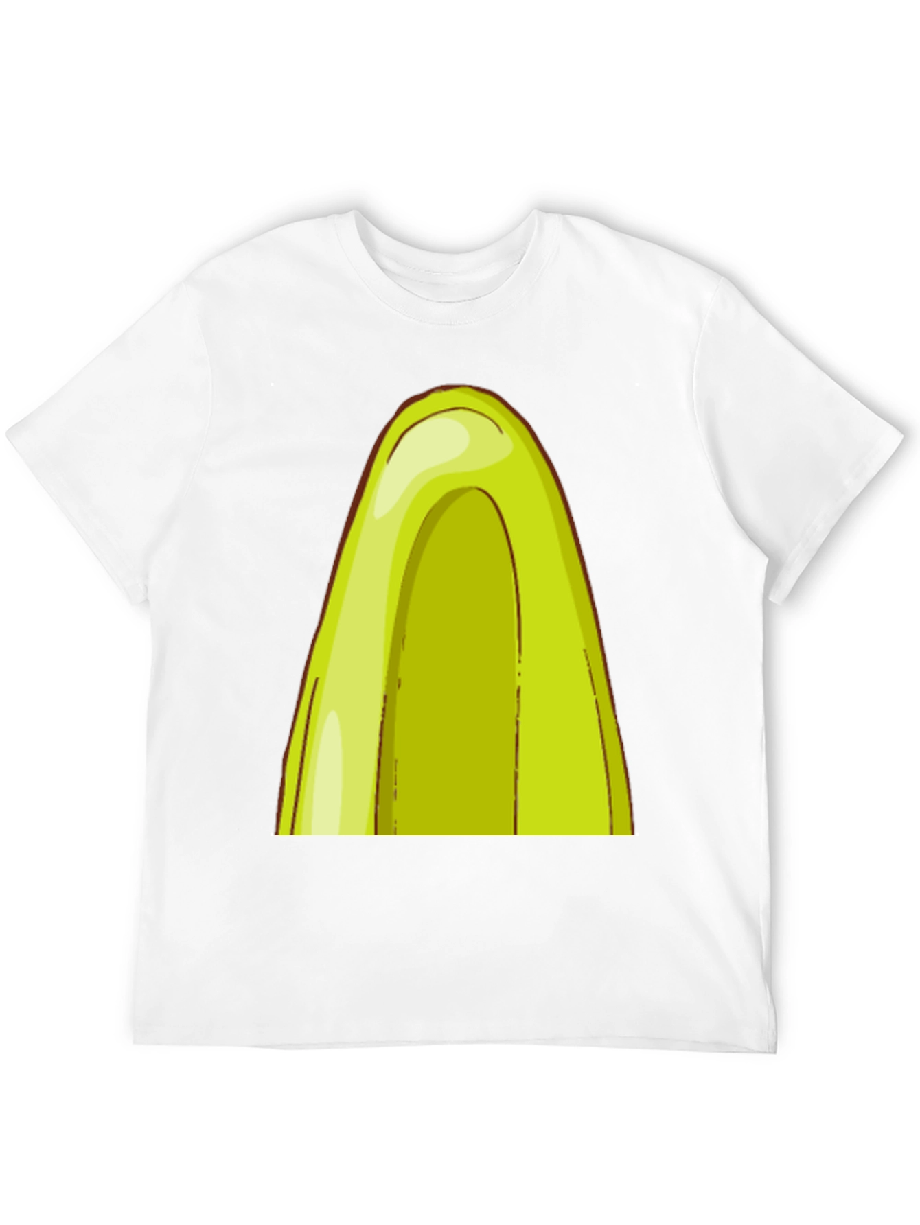 Avocado Slice Graphic Black T-Shirt
