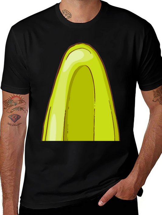 Avocado Slice Graphic Black T-Shirt