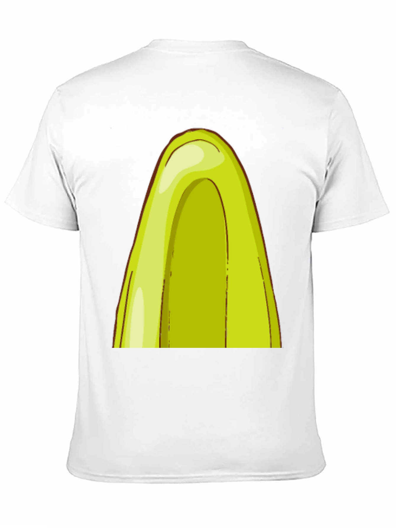 Avocado Slice Graphic Black T-Shirt