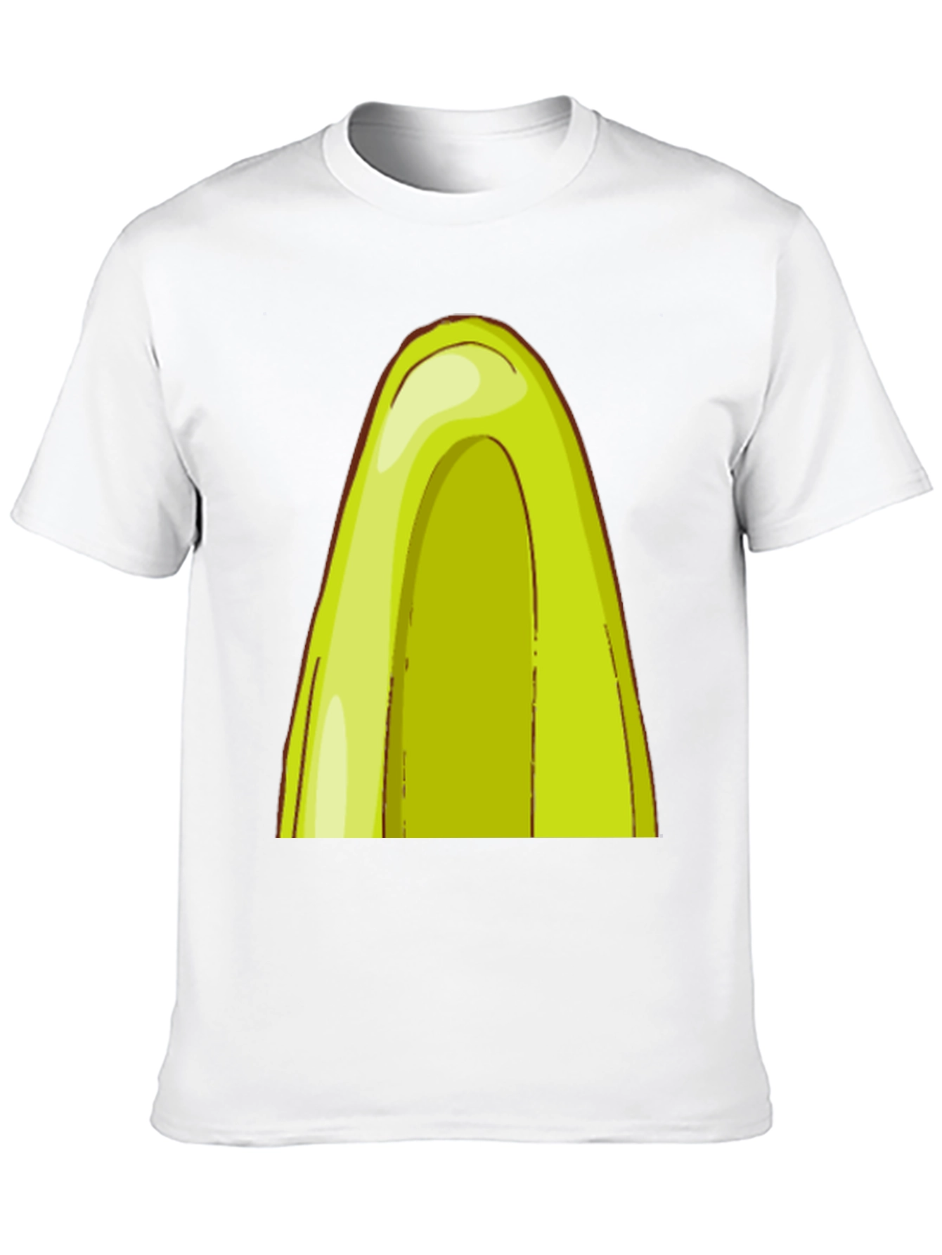 Avocado Slice Graphic Black T-Shirt