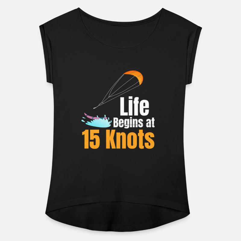 Life Begins At 15 Knots Funny Kitesurfing