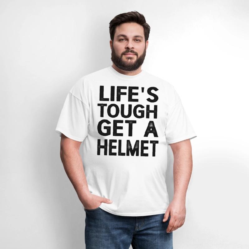 Life's Tough Get a Helmet Funny Vintage
