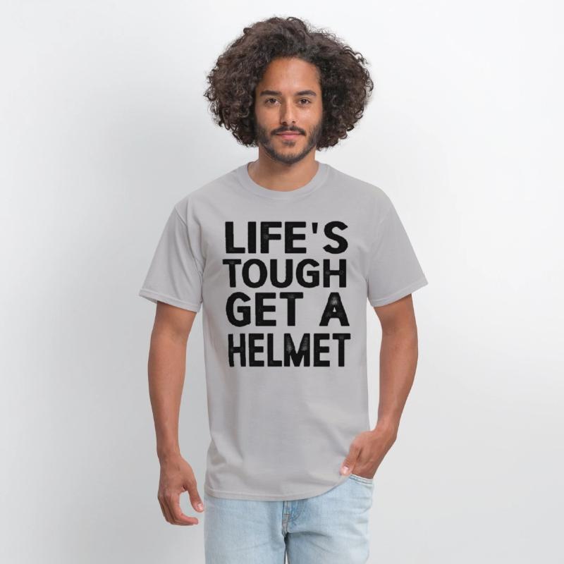 Life's Tough Get a Helmet Funny Vintage
