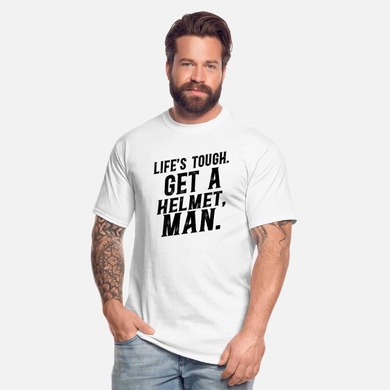 Life's Tough Get a Helmet Funny Vintage