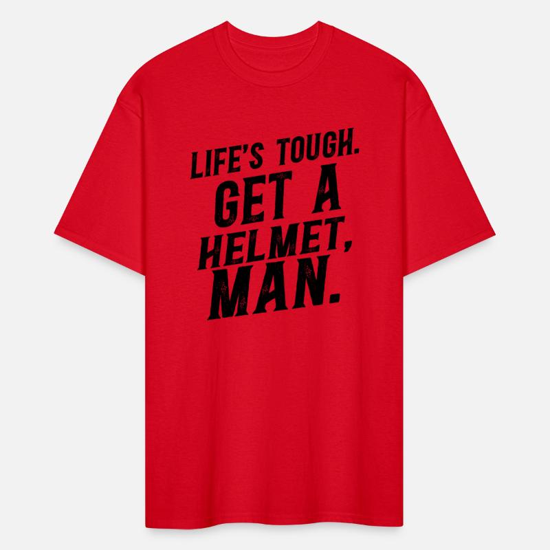 Life's Tough Get a Helmet Funny Vintage