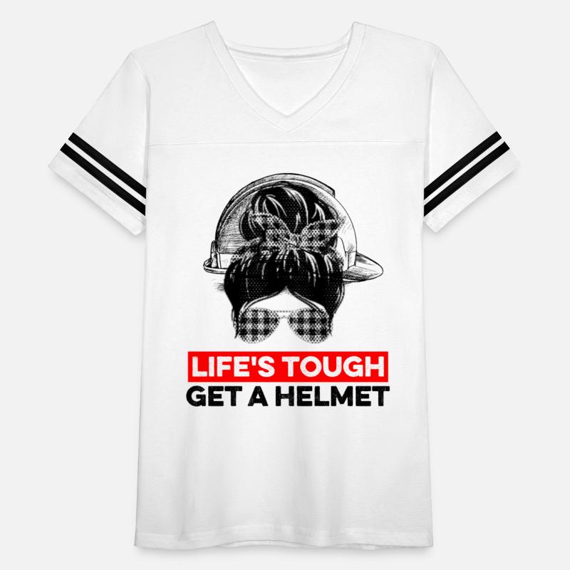 Life's Tough Get a Helmet Funny Vintage