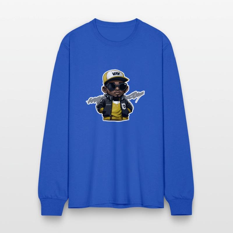 Little Hip Hop Head with Stroke (Yellow)