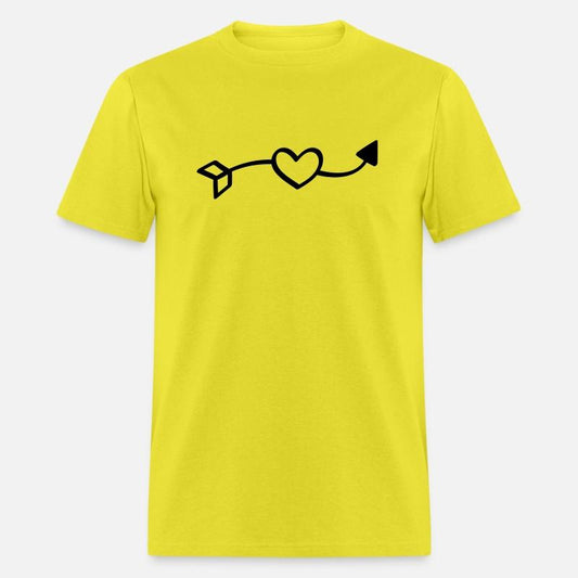 Love arrow - hand drawn comic style, falling in