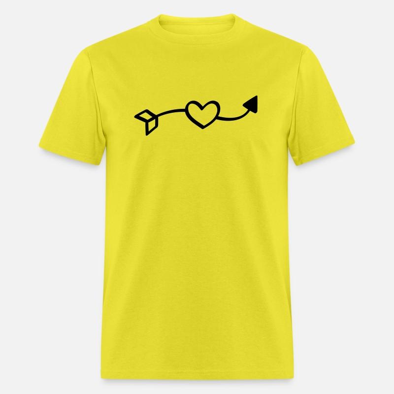 Love arrow - hand drawn comic style, falling in