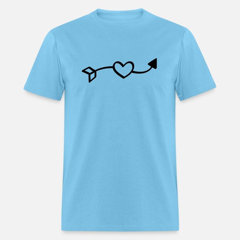 Love arrow - hand drawn comic style, falling in