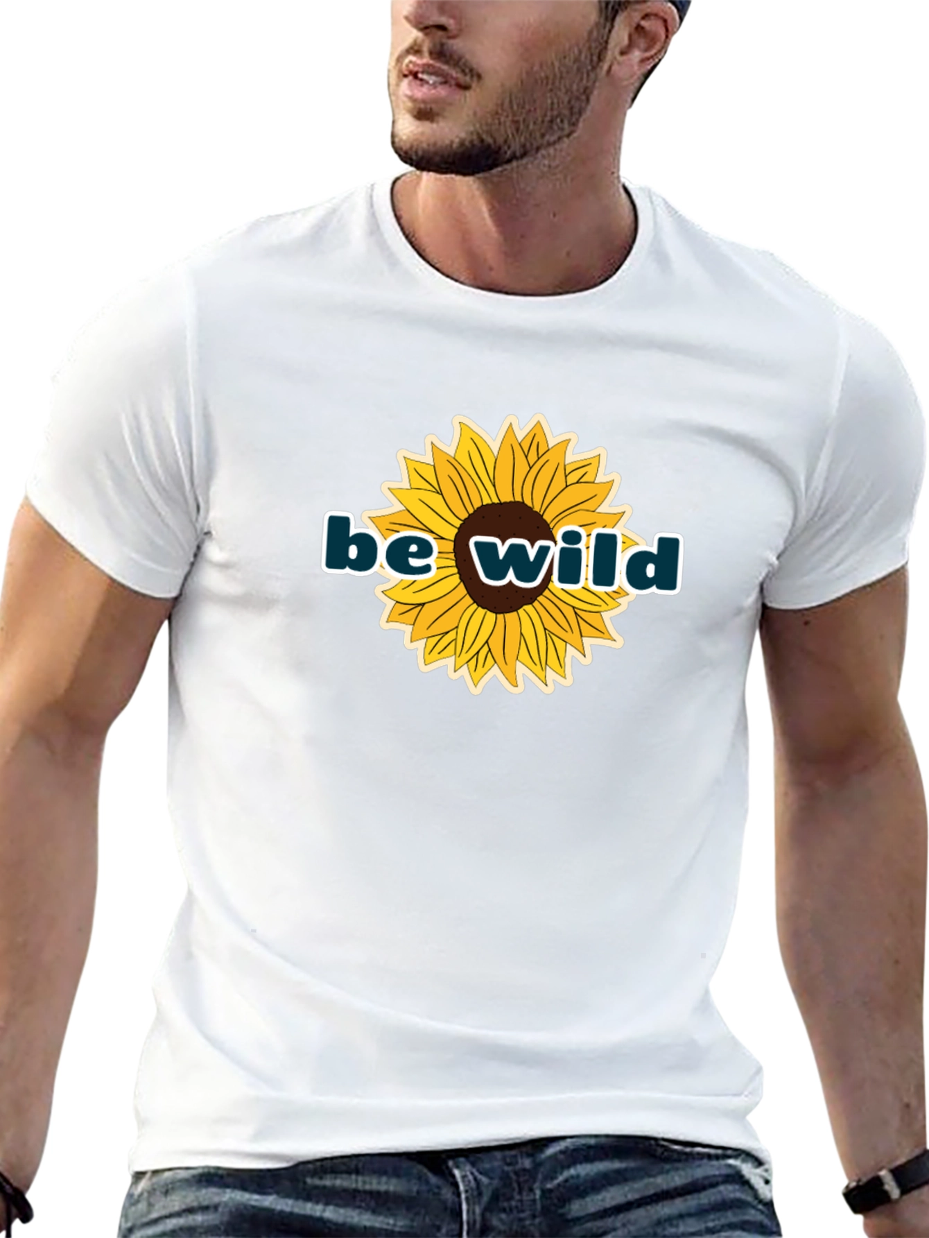 Be Wild Sunflower Graphic Tee