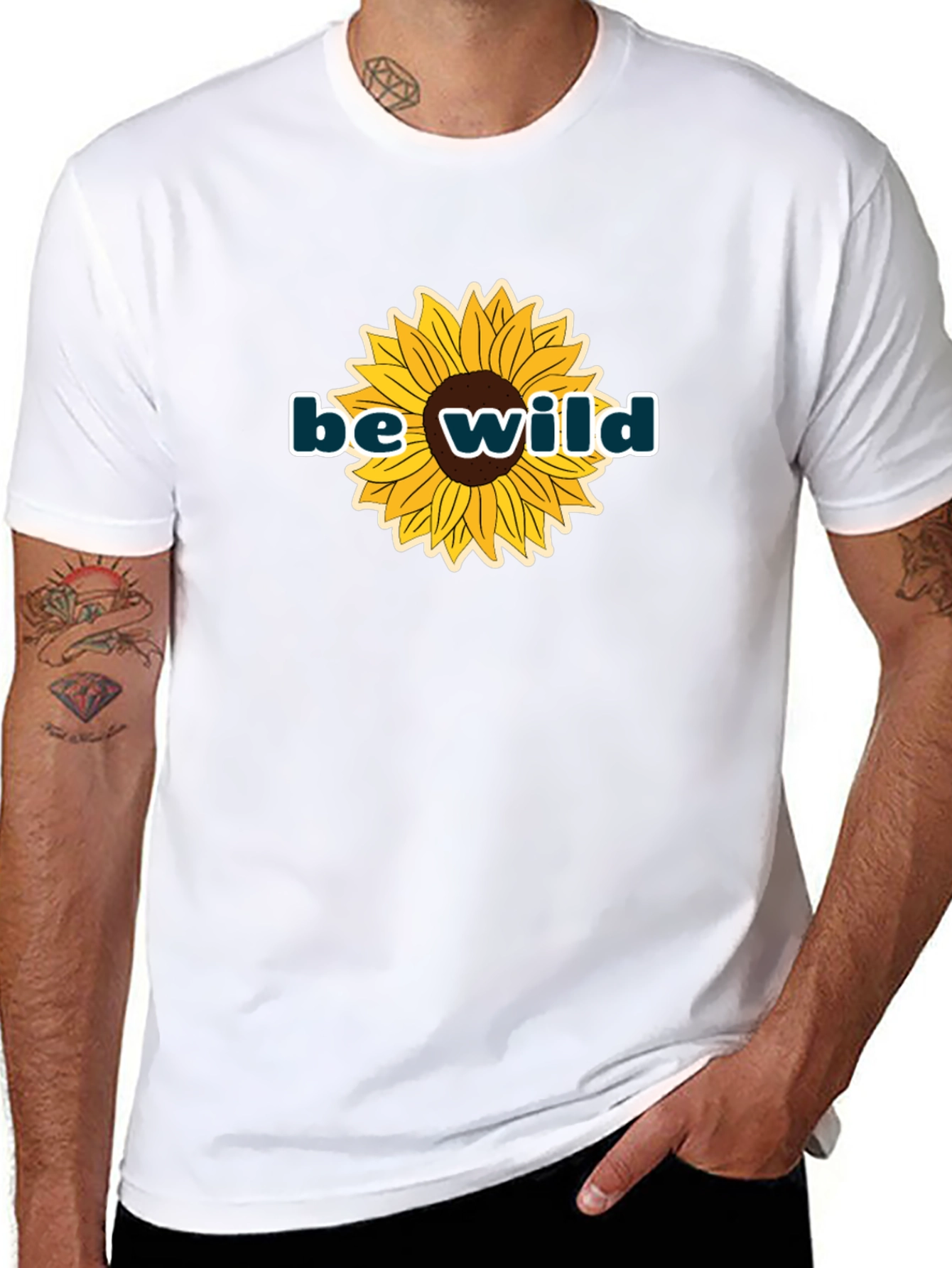 Be Wild Sunflower Graphic Tee