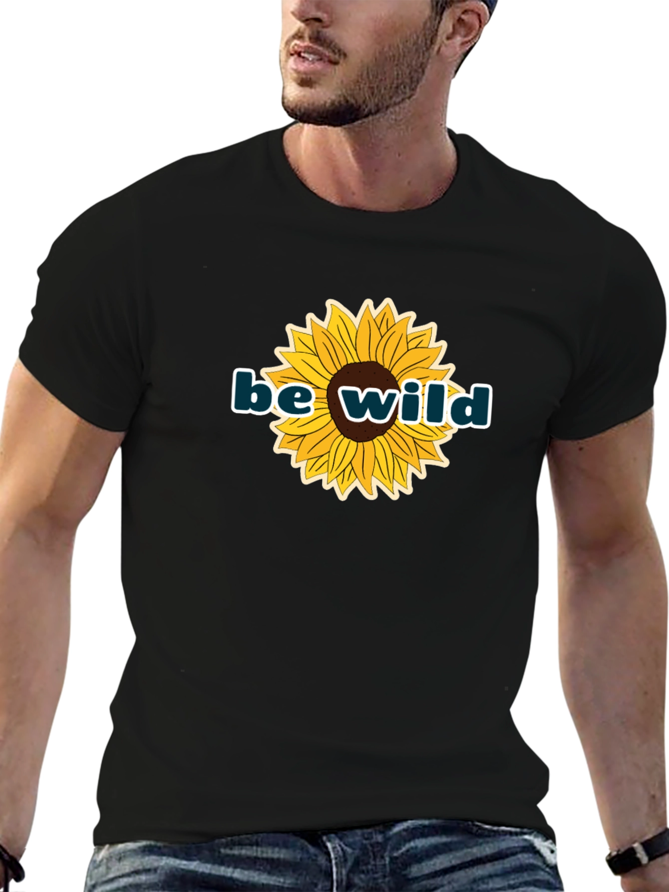 Be Wild Sunflower Graphic Tee