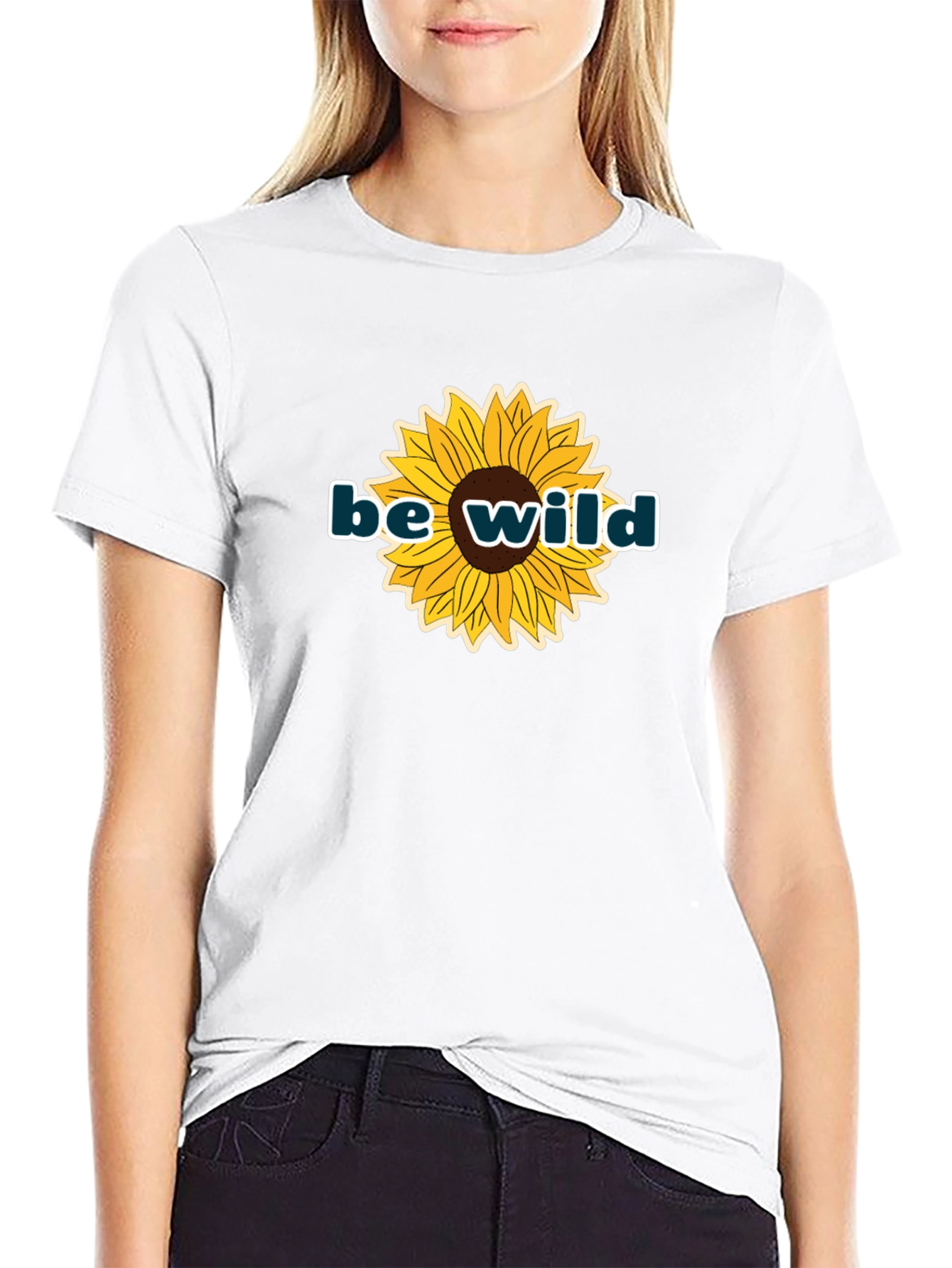 Be Wild Sunflower Graphic Tee