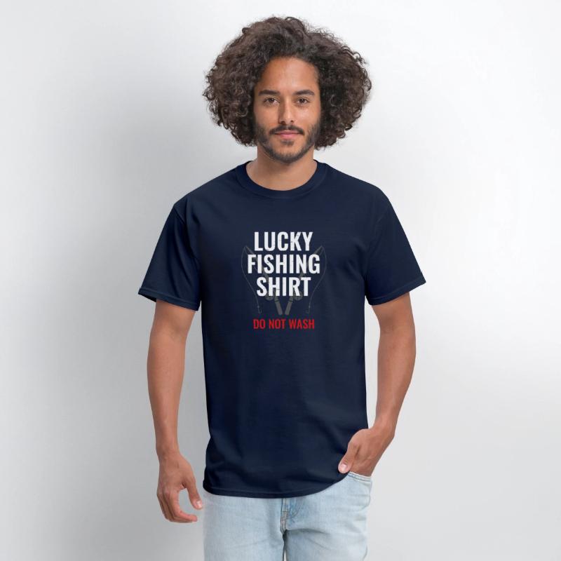Lucky Fishing Shirt for Fish Hunter and Fisherman