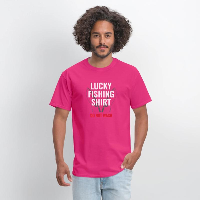 Lucky Fishing Shirt for Fish Hunter and Fisherman