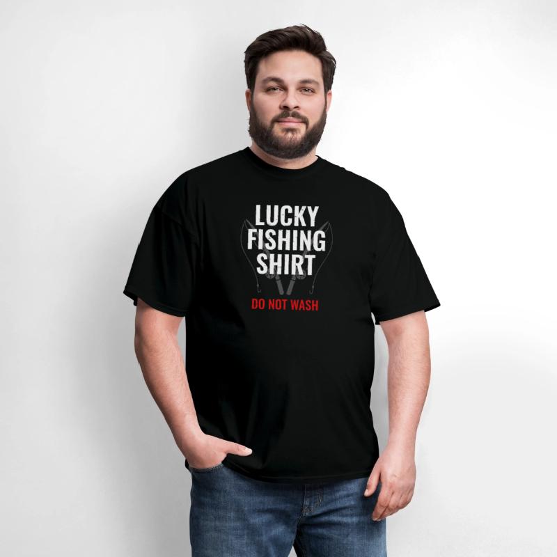 Lucky Fishing Shirt for Fish Hunter and Fisherman