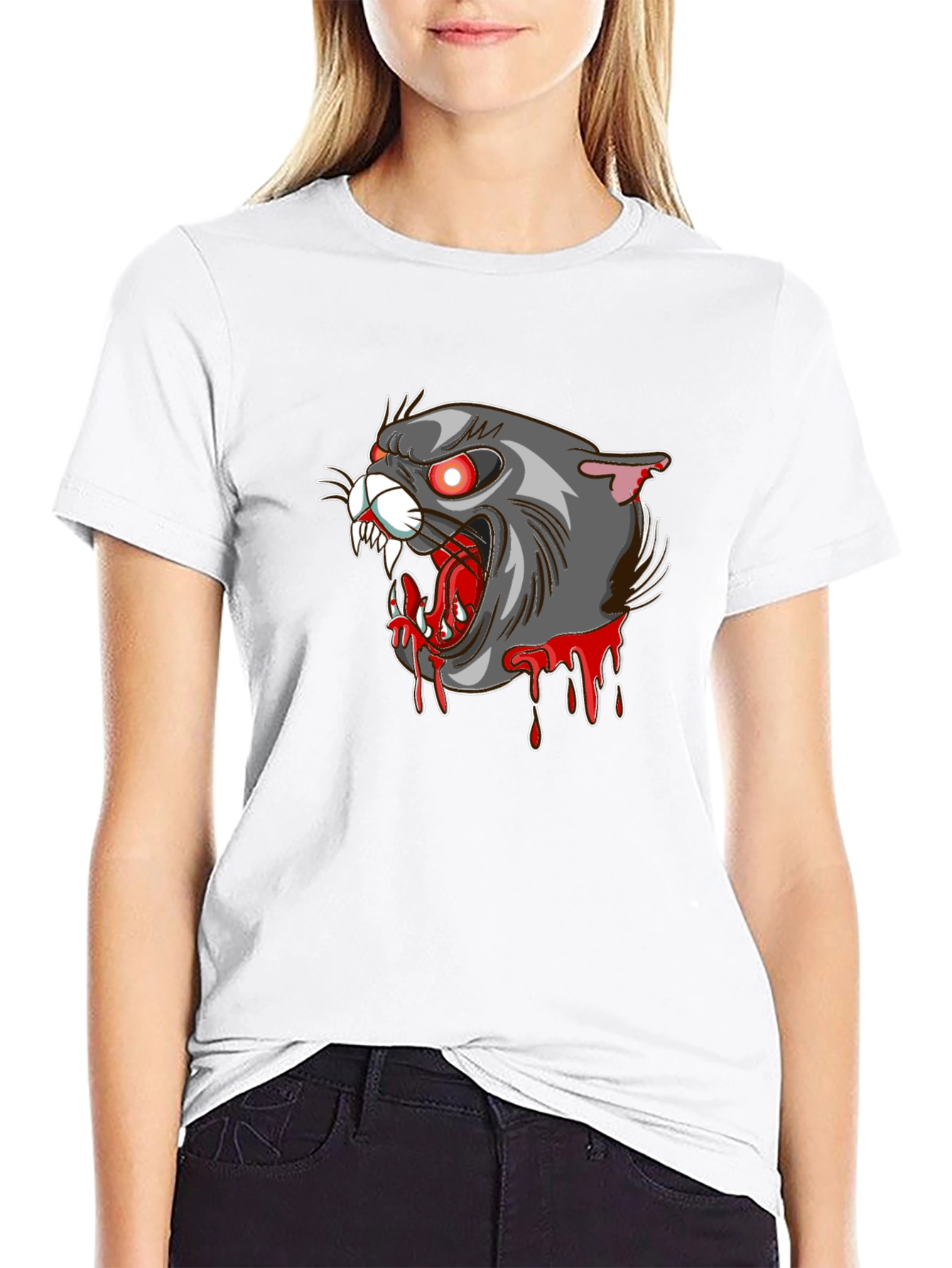 Black Cat Graphic T-Shirt
