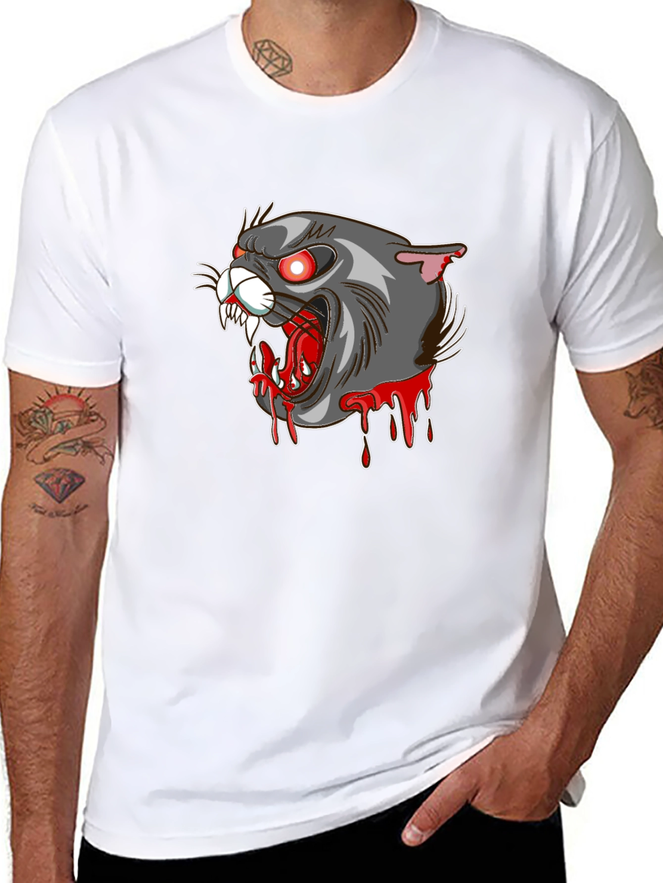 Black Cat Graphic T-Shirt