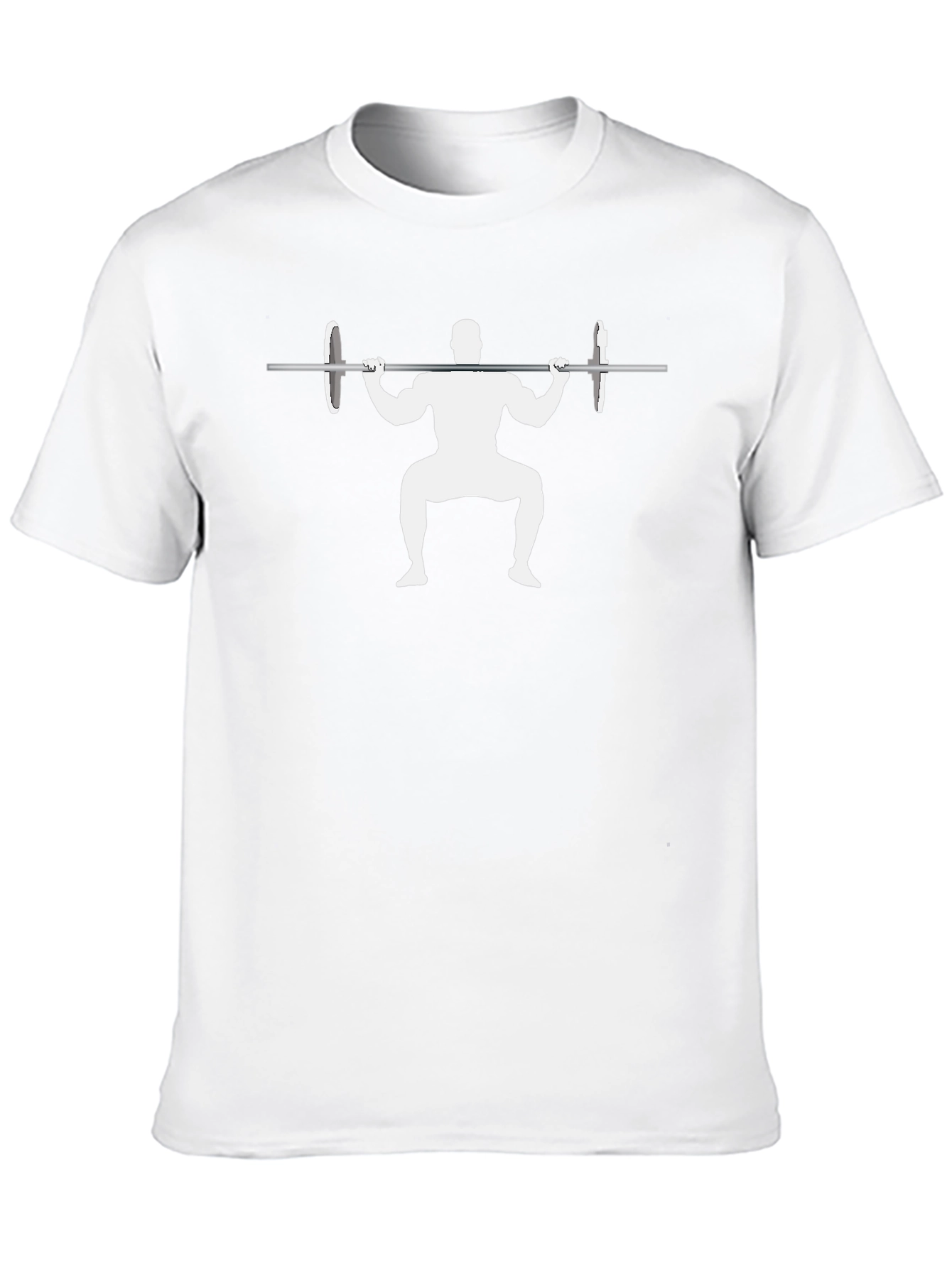 Weightlifting Squat Graphic T-Shirt - Black