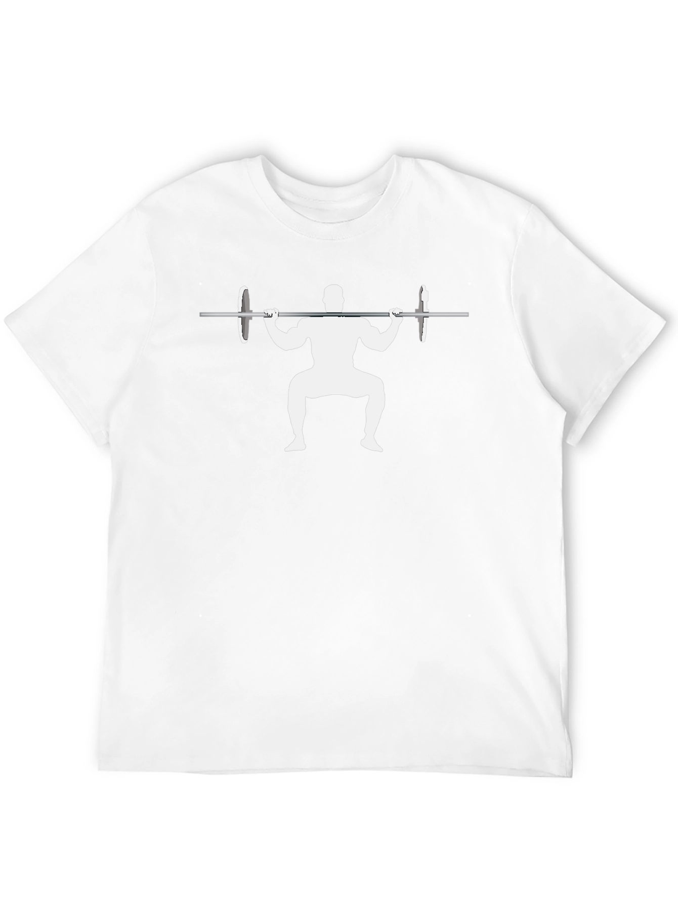 Weightlifting Squat Graphic T-Shirt - Black