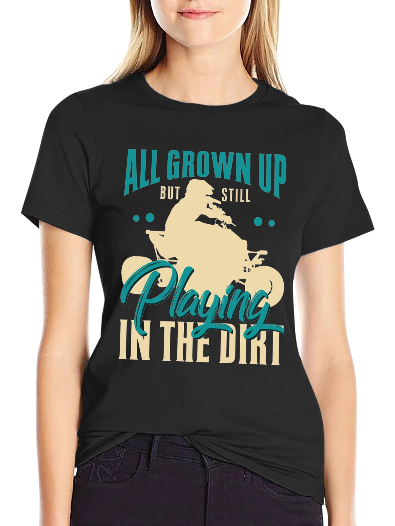 All Grown Up Dirt Bike Graphic Tee