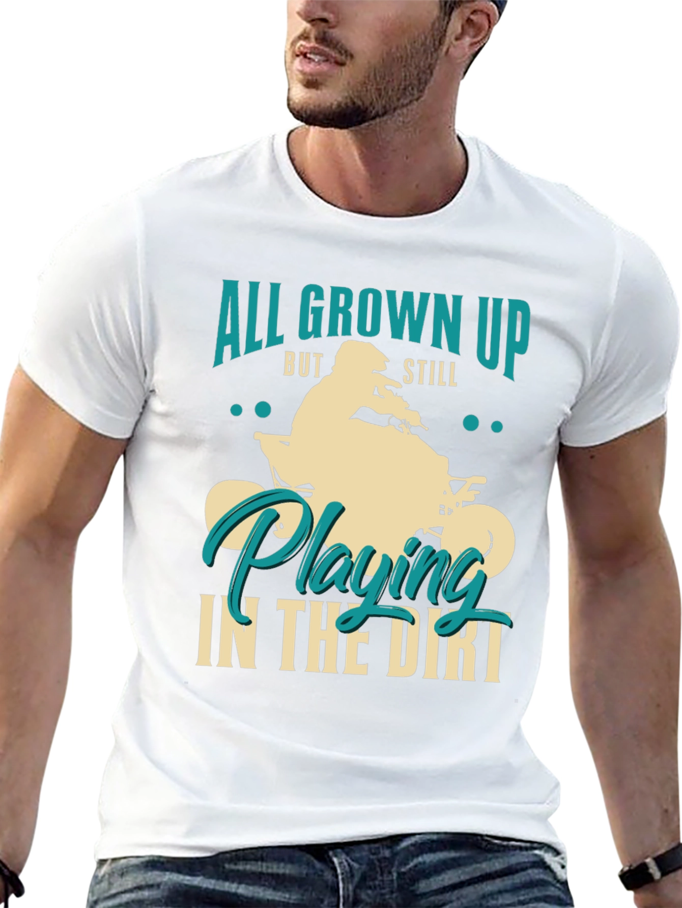All Grown Up Dirt Bike Graphic Tee