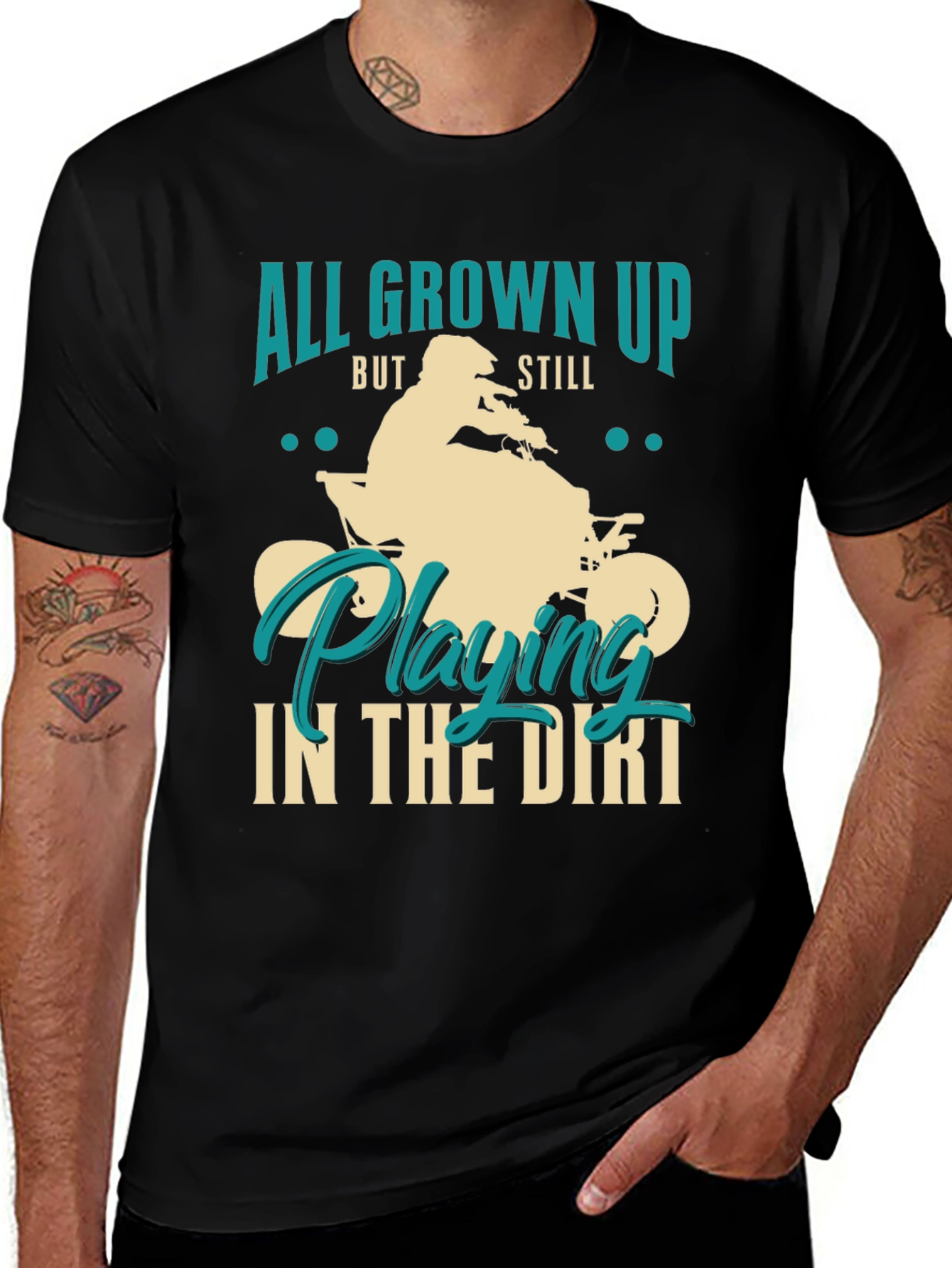 All Grown Up Dirt Bike Graphic Tee