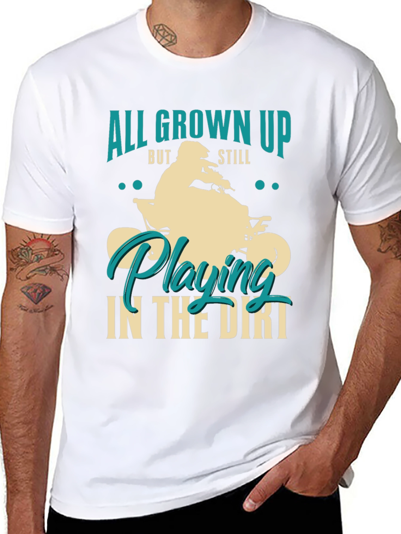 All Grown Up Dirt Bike Graphic Tee