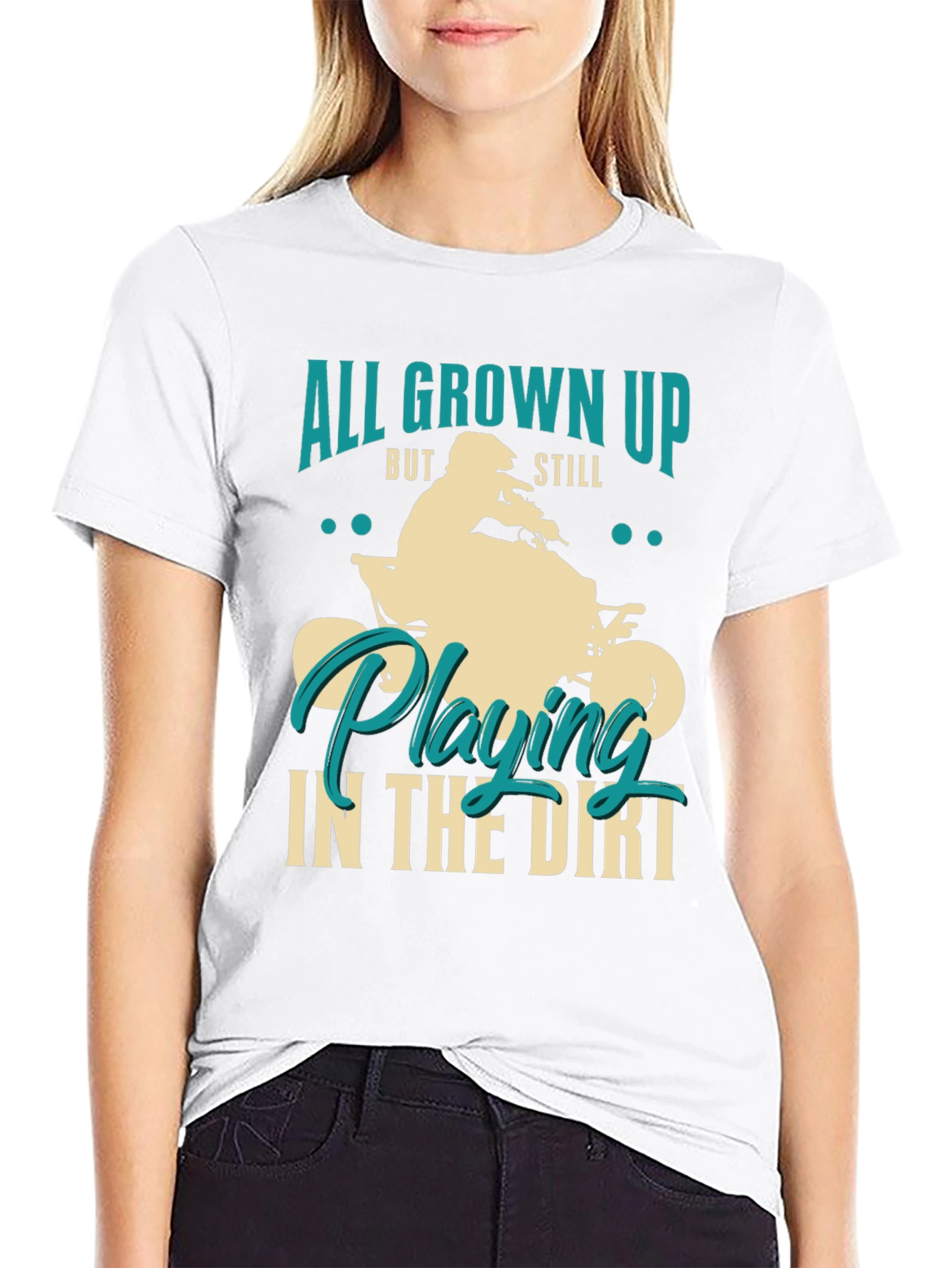 All Grown Up Dirt Bike Graphic Tee